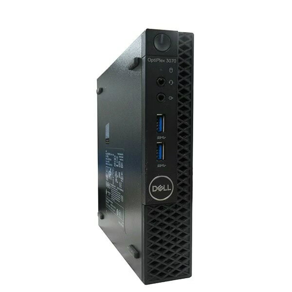 DELL OPTIPLEX 3070 Micro 単体 Windows11 64bit Core i3 9100T メモリー8GB 高速SSD128GB デスクトップパソコン【中古】【1週間保証】4020616