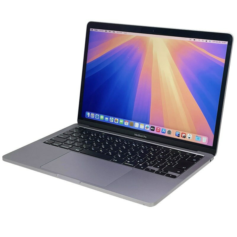 apple MacBook Pro 13-inch, 2019, Two Thunderbolt3 Ports WEBカメラ Core i5 メモリー8GB 高速SSD128GB 無線LAN B5サイズ モバイル フルHD液晶 ノートパソコン【中古】【1週間保証】4020626