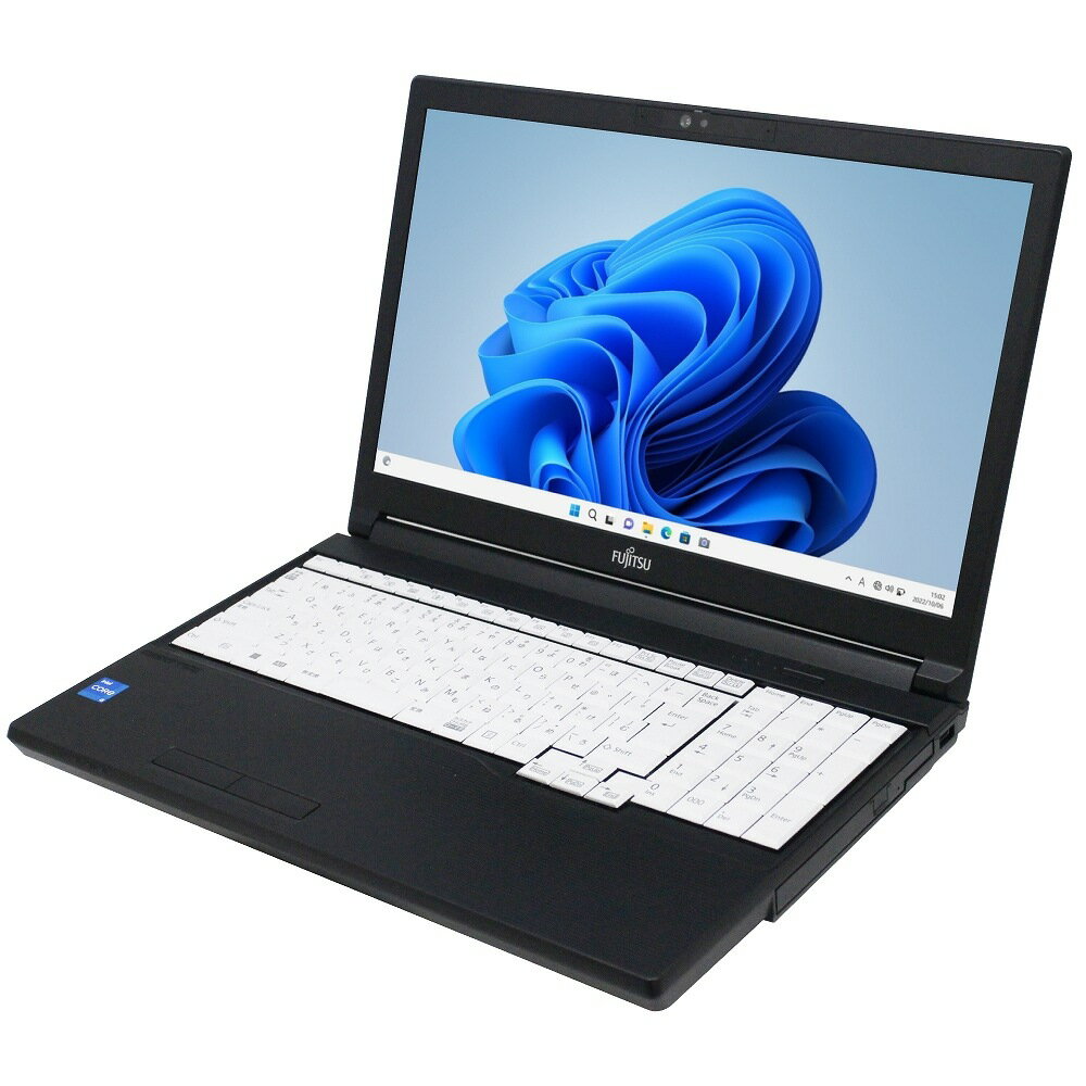 富士通 LIFEBOOK A5513/M Windows11 64bit WEBカメラ テンキー Core i5 1345U メモリー16GB 高速SSD256GB 無線LAN DVDマルチ A4サイズ ノートパソコン【中古】【1週間保証】1406017