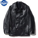 No.BR80620 BUZZ RICKSON 039 S バズリクソンズWILLIAM GIBSON COLLECTIONtype BLACK LEATHER PEA COAT