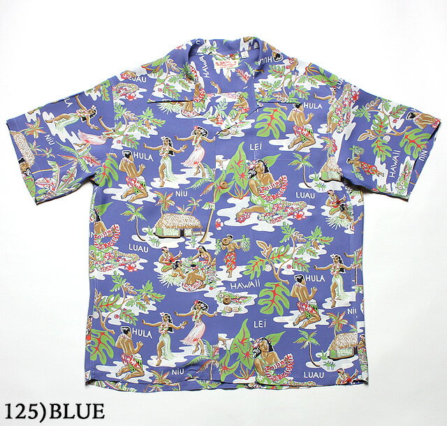 No.SS38025 SUN SURF サンサーフS/S RAYON HAWAIIAN SHIRT“LUAU” 3