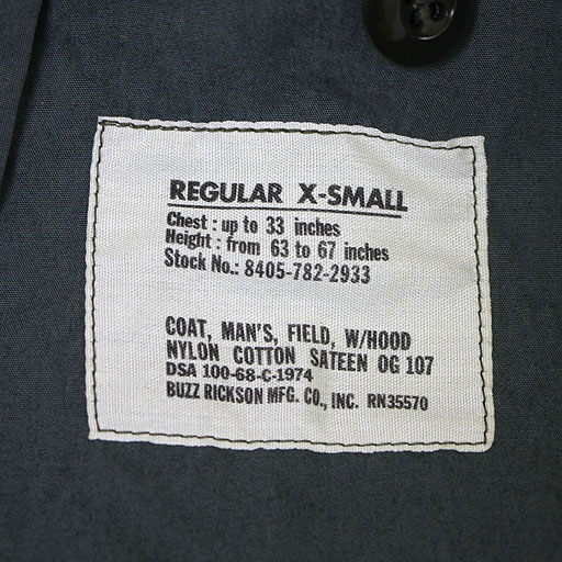 No.BR13629 BUZZ RICKSON'Sバズリクソンズtype M-65“BUZZ RICKSON MFG.CO.INC”WILD WEASEL 3
