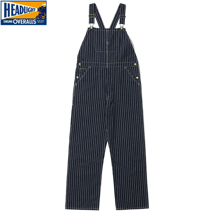 No.HD42498 HEAD LIGHT ヘッドライト8oz. SPECIAL WOVEN STRIPE DENIMLOW BACK OVERALLS
