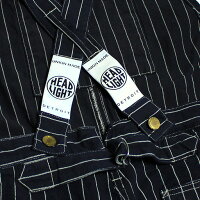 No.HD41630HEADLIGHTヘッドライト8oz.SPECIALWOVENSTRIPEDENIMLOWBACKOVERALL