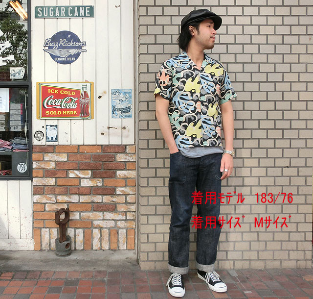 No.SH36950 STAR OF HOLLYWOODSLUB COTTON SHIRT“WAVE LINE”