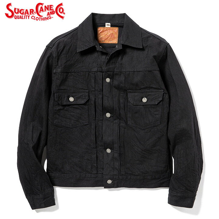 No.SC14601 SUGAR CANE シュガーケーン13oz. BLACK DENIM JACKET1953 MODEL