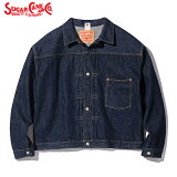 No.SC19007TSUGARCANE奬SuperDenimCollectibles13.5oz.BLUEDENIMBLOUSE1946MODELT-BACK