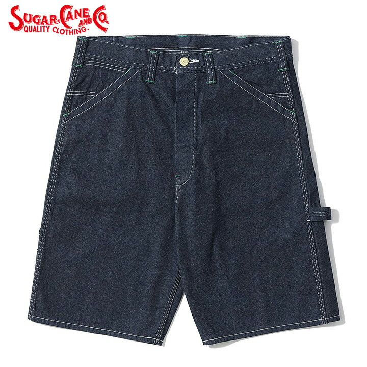 ウエスト 前 股 上 レングス ワタリ幅 W30 79cm 33cm 25cm 34cm W32 84cm 34cm 25cm 35cm W34 88cm 35cm 25cm 36cm W36 93cm 36cm 25cm 38cm &nbsp; ※当店で扱う商品の中には非常にデリケートなパーツを使用しているものがありますので、取扱いにはご注意下さい。※商品の写真はお使いのディスプレイによって実物と若干色が異なって見える場合があります。※商品は実店舗でも並売しているため、売り切れの際は御容赦下さい。※サイズ表記について商品の性質上、同商品でも誤差がございます。サイズ一覧はあくまで目安としてお考え下さい。※当店で取り扱っている商品の中には数年、十数年前の商品がございます。取扱いには十分注意しておりますが経年による若干の変化がある場合がございます。レザーは鞣しや元々の傷、色ムラ、シワなどが見られますが商品の特性して予めご理解下さい。INFORMATION 経糸をロープ染色したインディゴ糸、緯糸をグレー糸でシャトル織機を用いて織り上げた11オンスのブルーデニムワークショーツ。袋地は底部分が通常の部分よりも28％打ち込みを上げ、当て布をすることなく強度を増したスペシャルなスレキを使用している。同じブルーデニム生地を使用し、共通のディテールを持つフルレングスのワークパンツ「Lot No. SC42495」も展開。【裾上げについて】ご希望の股下長さを備考欄に記載していただければ無料にて裾上げをさせていただきます。UNION SPECIALによるチェーンステッチとJANOMEによるシングルステッチどちらにも対応可能ですのでお気軽にご相談ください。基本的にステッチの色や仕様などは元の仕様にて行います。当店に在庫の無いステッチ色については極力近い色にて行いますので、多少の差異はご理解ください。裾上げをした商品については、いかなる理由（初期不良は除く）であっても返品やサイズ交換はお受けすることはできませんので予めご了承ください。 ITEM　SPEC 素材 コットン 生産国 日本 ラベル SUGAR CANE＆CO.
