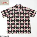 No.SH38628 STAR OF HOLLYWOODRAYON OPEN SHIRT“ARGYLE”