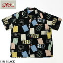 No.SH38638 STAR OF HOLLYWOODRAYON OPEN SHIRT“CARDS OF GAME”