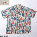 No.SH38882 STAR OF HOLLYWOODDOBBY COTTON OPEN SHIRT“FISH”