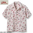 No.SH39087 STAR OF HOLLYWOODDOBBY COTTON OPEN SHIRT“SPACE SHIP”