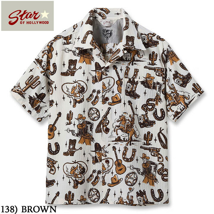樂天商城 - No.SH39706 STAR OF HOLLYWOOD × VINCE RAYDOBBY COTTON OPEN SHIRT“THE WESTERNER”