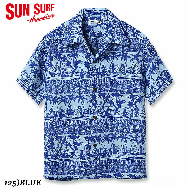 No.SS39220 SUN SURF サンサーフS/S RAYON HAWAIIAN SHIRT“ISLAND CLASSIC BORDER”