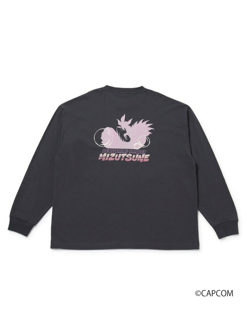 【SALE／60%OFF】【MONSTER HUNTER*j.n.r.d】タマミツネ ロングスリーブTシャツ j.n.r.d ジュン スタンダード ピックス トップス カットソー・Tシャツ パープル グレー【RBA_E】[Rakuten Fashion]