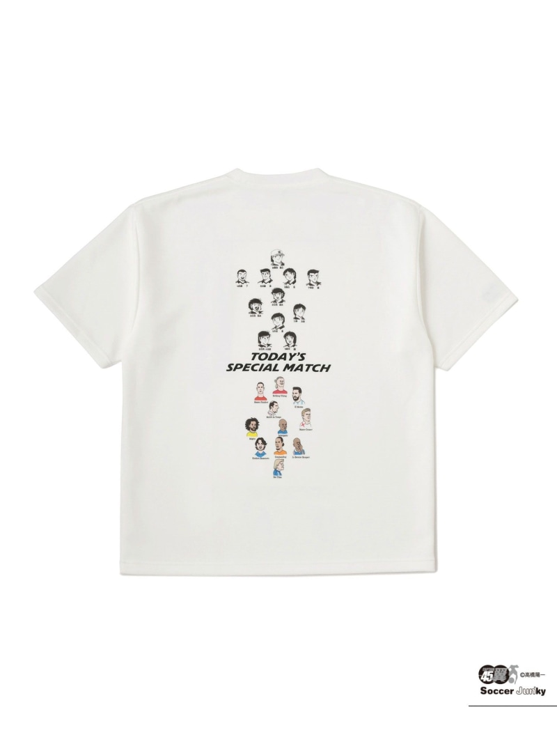 乐天商城 - 【キャプテン翼*Soccer Junky】コラボTシャツ j.n.r.d ジュン スタンダード ピックス トップス カットソー・Tシャツ ホワイト ベージュ【送料無料】[Rakuten Fashion]