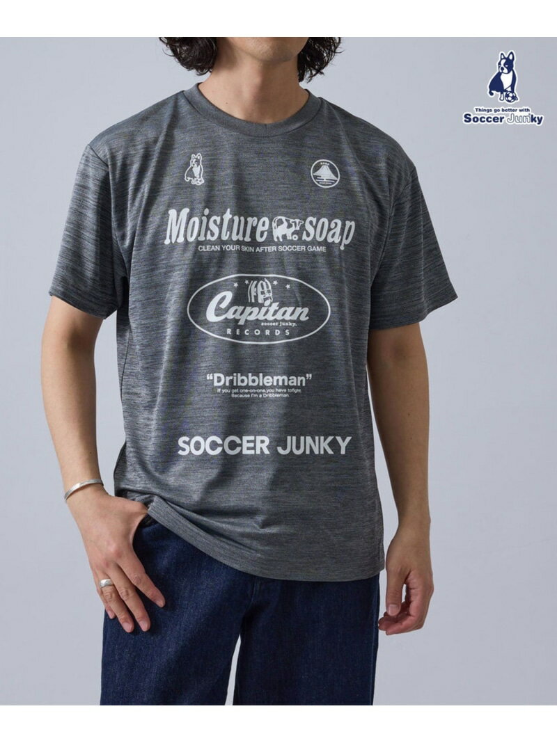 【SALE／30%OFF】【SOCCERJUNKY/サッカージャンキー】MOISTURE SOAP ワークアウトTEE 25SS j.n.r.d ジュン スタンダード ピックス トップス カットソー・Tシャツ グレー ホワイト ネイビー ブルー【RBA_E】[Rakuten Fashion]