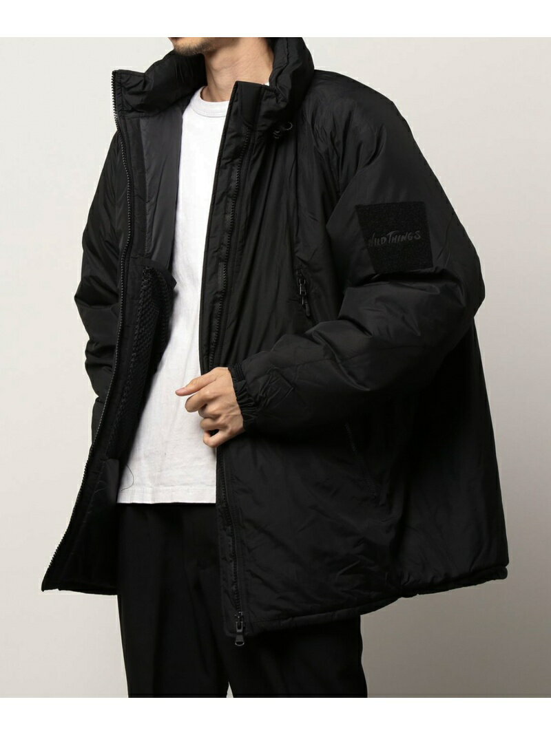 【SALE／20%OFF】WILDTHINGS BIG HAPPY JACKET【プリマロフト】 JUNRed ジュンレッド コート/ジャケット ダウンジャケット ブラック カーキ【RBA_E】【送料無料】[Rakuten Fashion]