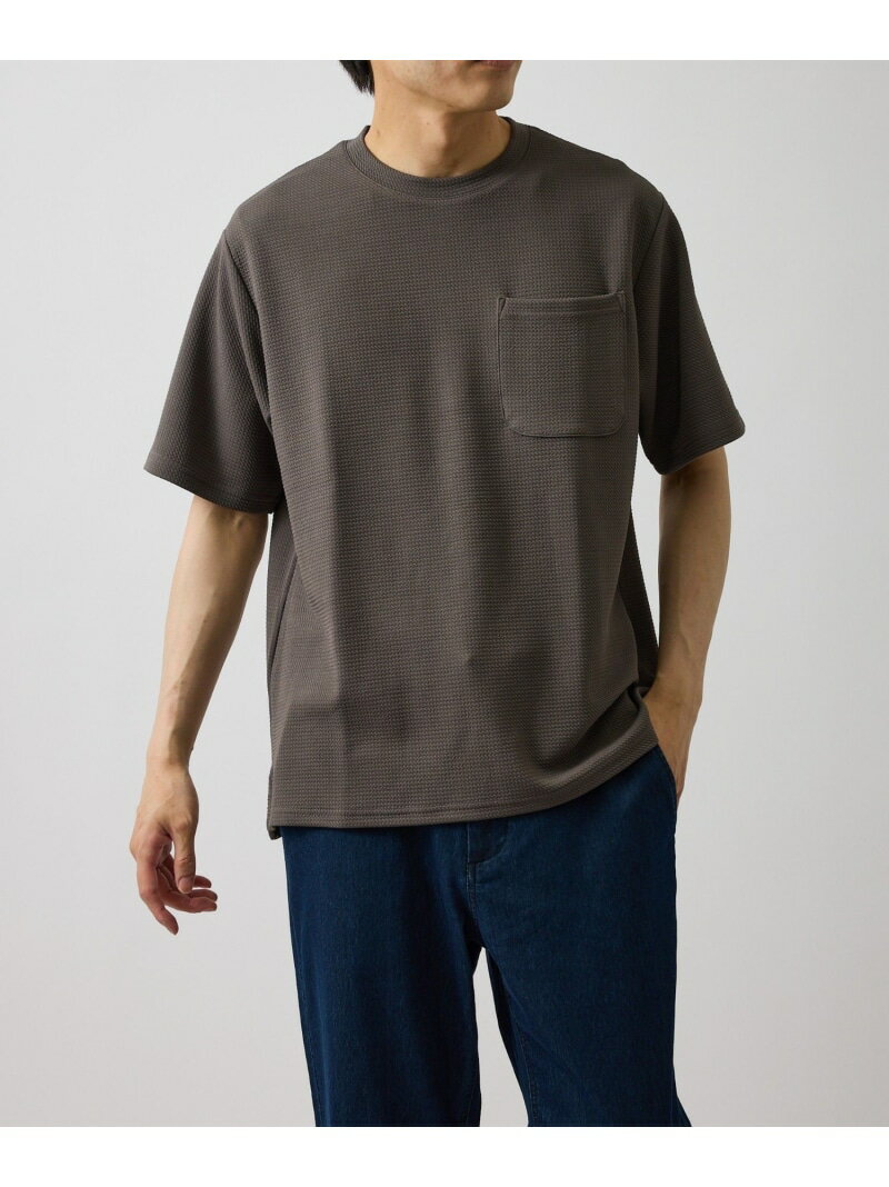Rakuten - ウェーブワッフルリメイクT j.n.r.d ジュン スタンダード ピックス トップス カットソー・Tシャツ グレー[Rakuten Fashion]