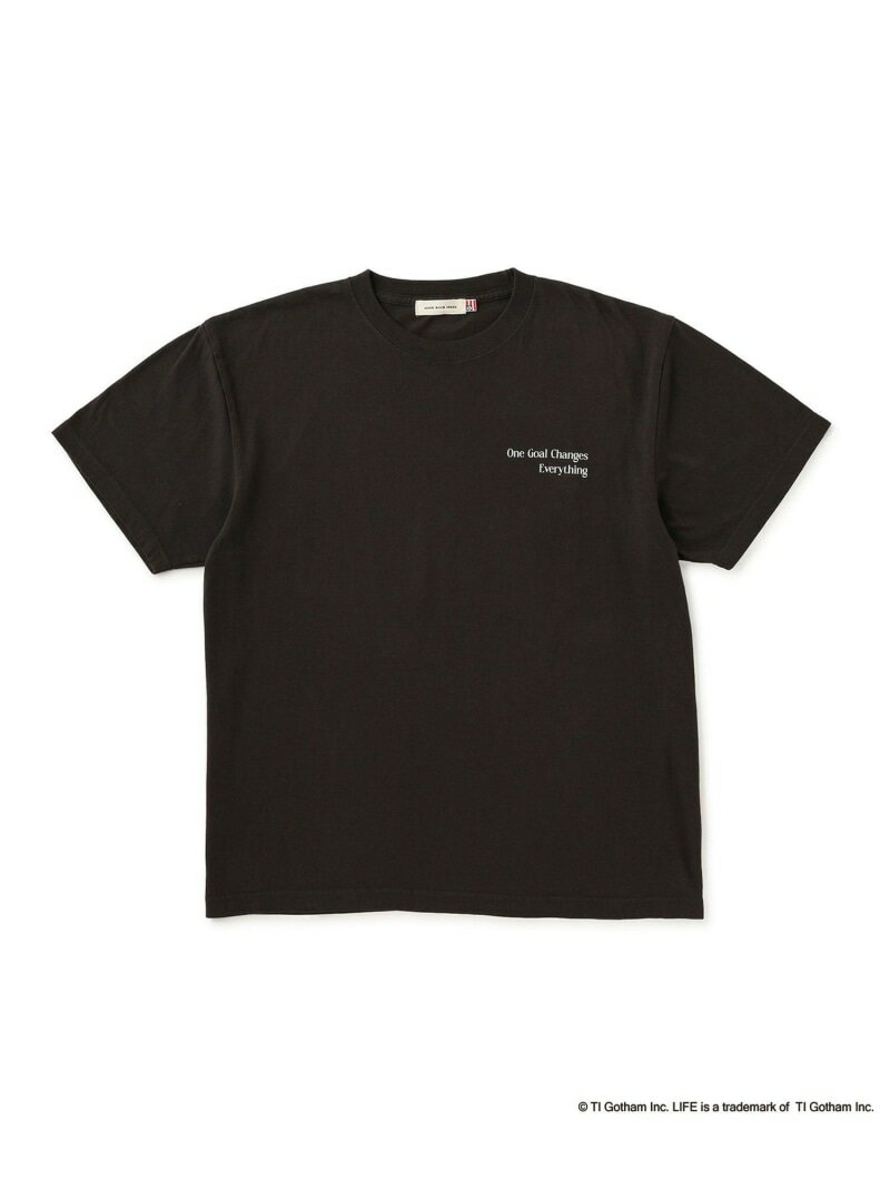乐天商城 - 【GOOD ROCK SPEED/グッドロックスピード】LIFEサッカーTシャツ LE CERCLE par rope' HOMME ジュン スタンダード ピックス トップス カットソー・Tシャツ ホワイト ブラック【送料無料】[Rakuten Fashion]