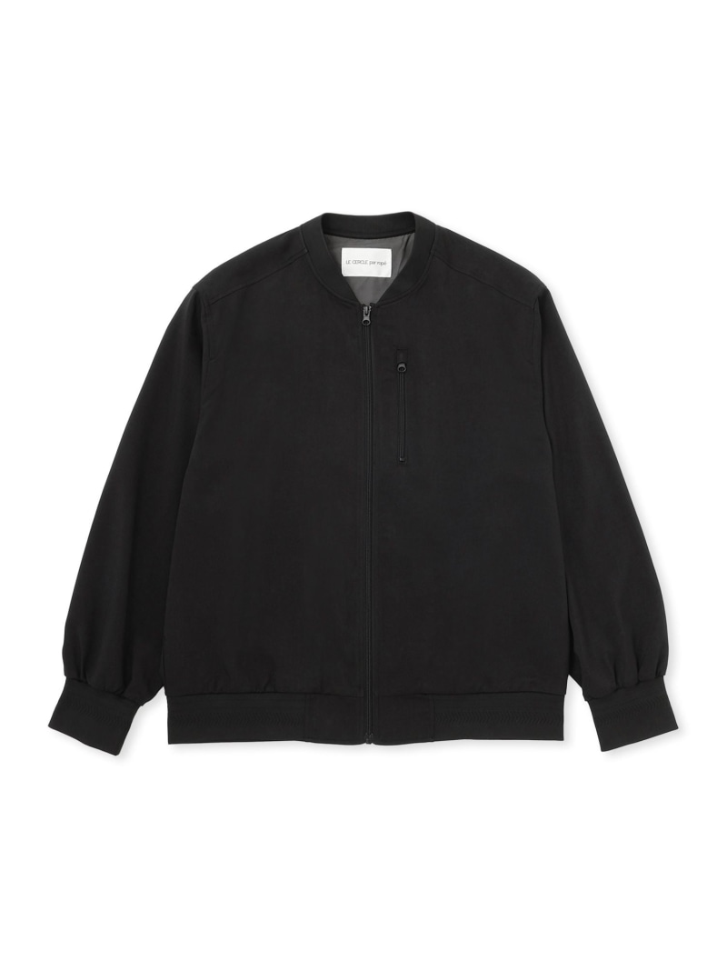 Rakuten - メランジドレープZIPUPブルゾン LE CERCLE par rope' HOMME ジュン スタンダード ピックス ジャケット・アウター ブルゾン・ジャンパー ブラック グレー ベージュ【送料無料】[Rakuten Fashion]
