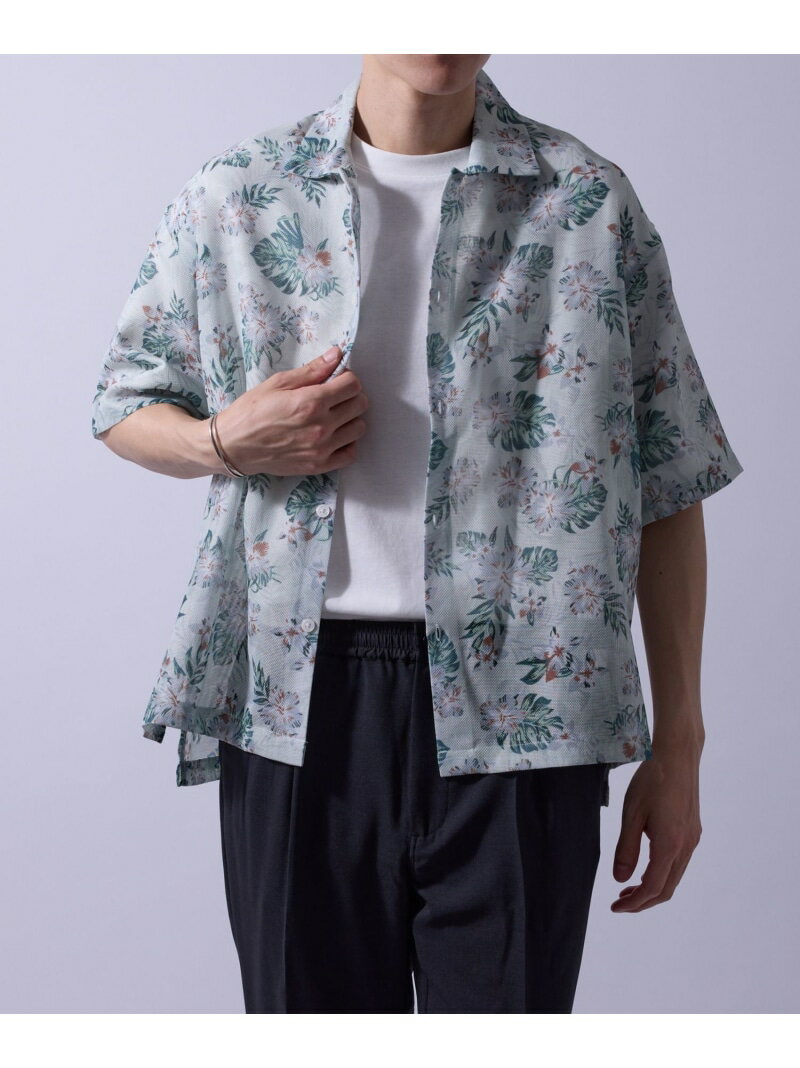 乐天商城 - 【SALE／44%OFF】シアーメッシュパターンシャツ/軽量 j.n.r.d ジュン スタンダード ピックス トップス シャツ・ブラウス ベージュ ネイビー グレー【RBA_E】[Rakuten Fashion]