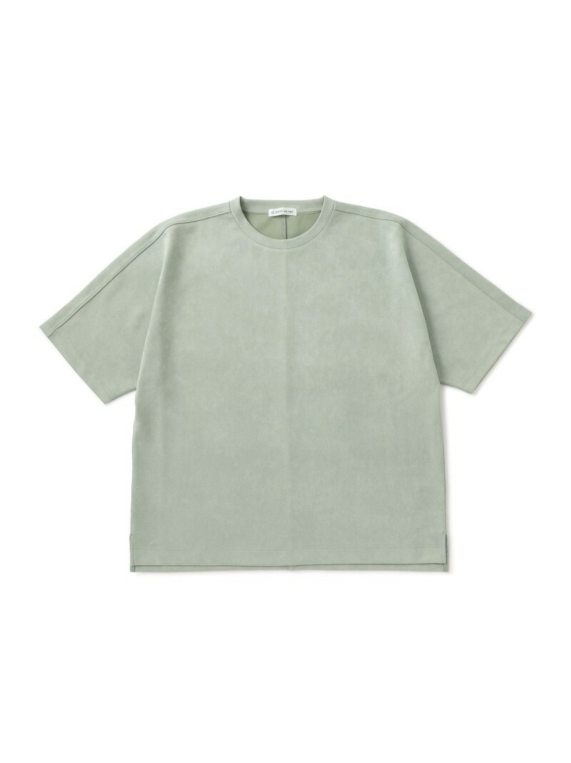 乐天商城 - フェイクスエードプルオーバー LE CERCLE par rope' HOMME ジュン スタンダード ピックス トップス カットソー・Tシャツ グレー ベージュ グリーン【送料無料】[Rakuten Fashion]