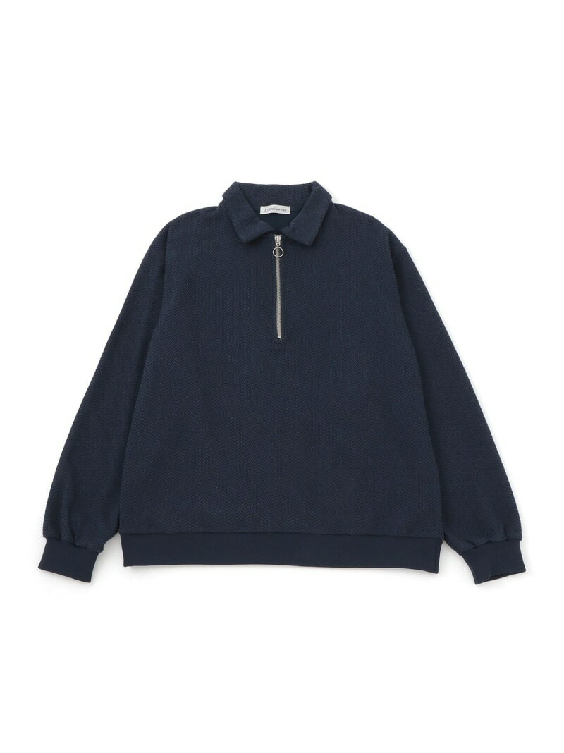 Rakuten - 【SALE／50%OFF】変化編みジップアップポロスウェット LE CERCLE par rope' HOMME ジュン スタンダード ピックス トップス スウェット・トレーナー ネイビー グレー グリーン【RBA_E】[Rakuten Fashion]