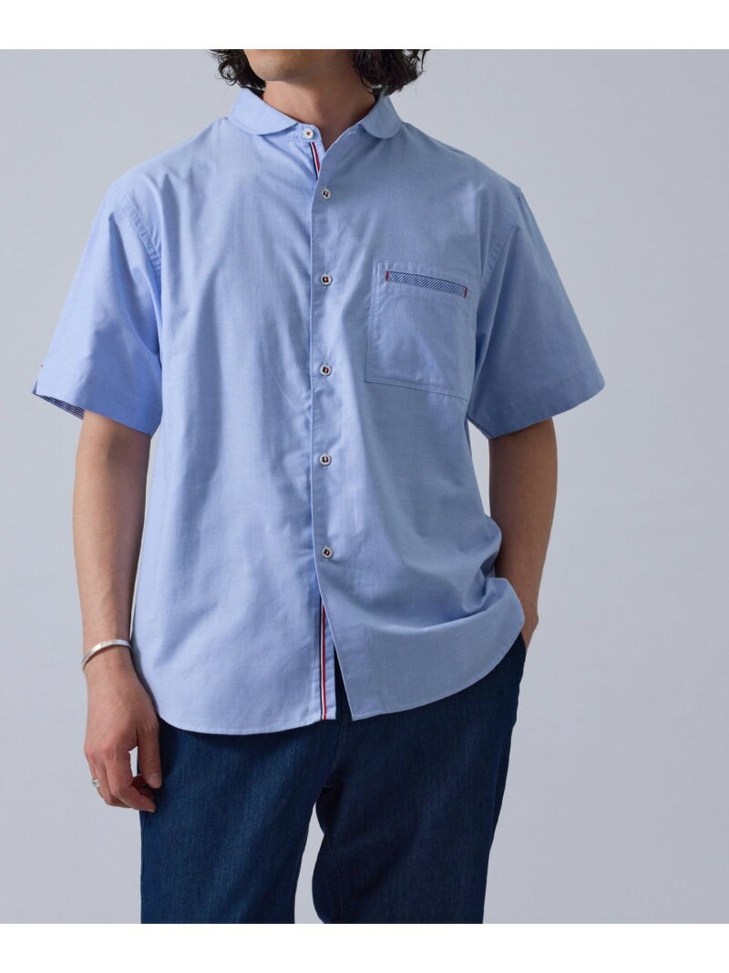 Rakuten - 【SALE／60%OFF】セミラウンドカラーパラシュートボタンシャツ j.n.r.d ジュン スタンダード ピックス トップス シャツ・ブラウス ホワイト ブルー【RBA_E】[Rakuten Fashion]