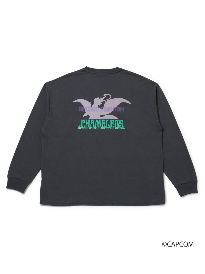 【SALE／60%OFF】【MONSTER HUNTER*j.n.r.d】オオナズチ ロングスリーブTシャツ j.n.r.d ジュン スタンダード ピックス トップス カットソー・Tシャツ カーキグリーン グレー【RBA_E】[Rakuten Fashion]