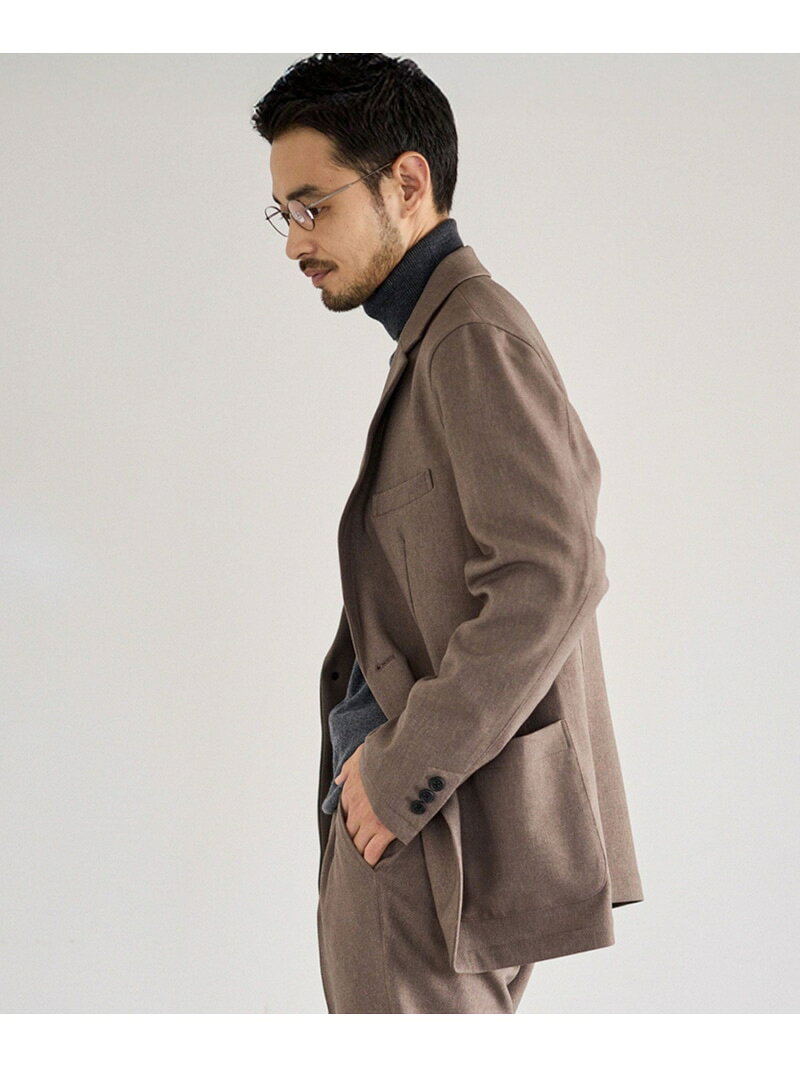 乐天商城 - ウーリッシュカルゼ2Bジャケット/セットアップ対応 JUN STANDARD PICKS ジュン スタンダード ピックス ジャケット・アウター テーラードジャケット・ブレザー ネイビー ベージュ【送料無料】[Rakuten Fashion]
