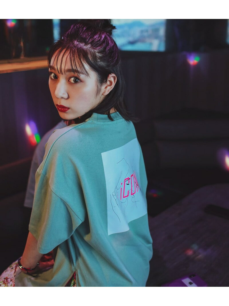【SALE／75%OFF】iCON DramaticバックプリントT JUNRED ジュン スタンダード ピックス トップス その他のトップス グリーン パープル ベージュ【RBA_E】[Rakuten Fashion]