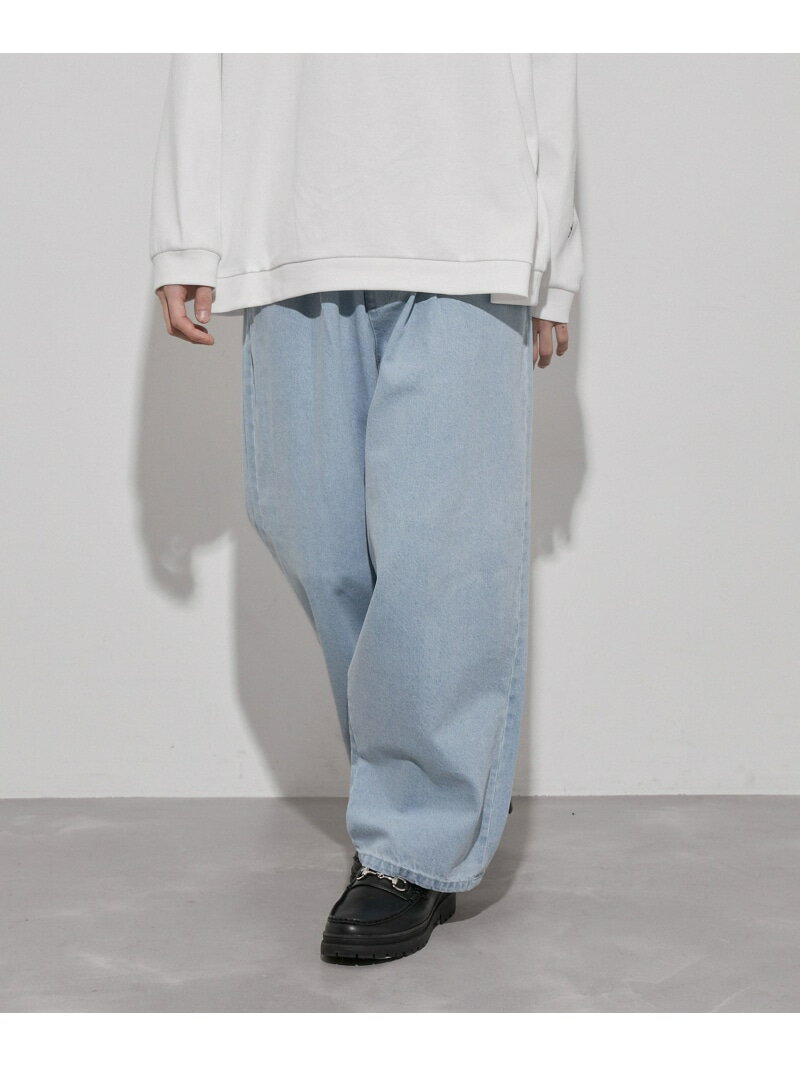 【SALE/38%OFF】エコデニムワイドパン...の紹介画像3
