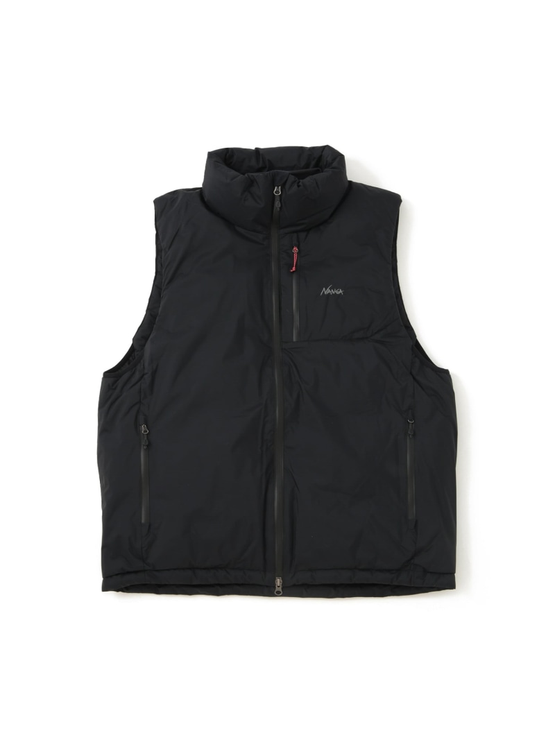 Rakuten - 【 NANGA / ナンガ 】AURORA TEX STAND COLLAR DOWN VEST JUNRED ジュン スタンダード ピックス ジャケット・アウター ダウンジャケット・ダウンベスト ブラック【送料無料】[Rakuten Fashion]