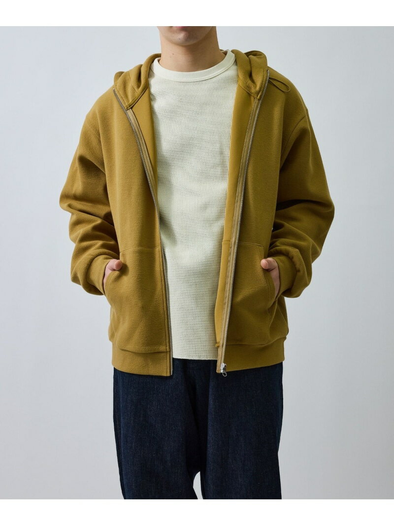 Rakuten - スポンディッシュカノコジップパーカー LE CERCLE par rope' HOMME ジュン スタンダード ピックス トップス パーカー・フーディー ブラック ベージュ【送料無料】[Rakuten Fashion]