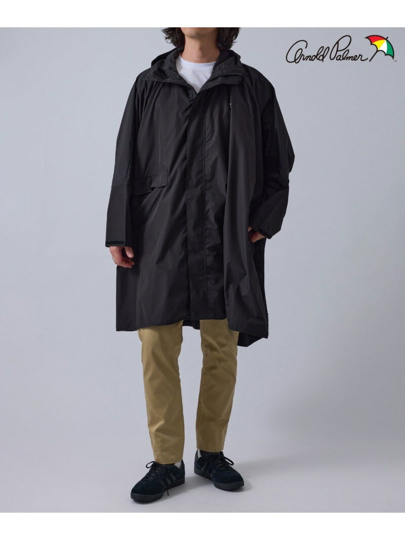 Rakuten - 【SALE／31%OFF】【ARNOLD PALMER * j.n.r.d】別注/パッカブルレインブルゾン j.n.r.d ジュン スタンダード ピックス ジャケット・アウター レインコート ベージュ ブラック【RBA_E】【送料無料】[Rakuten Fashion]