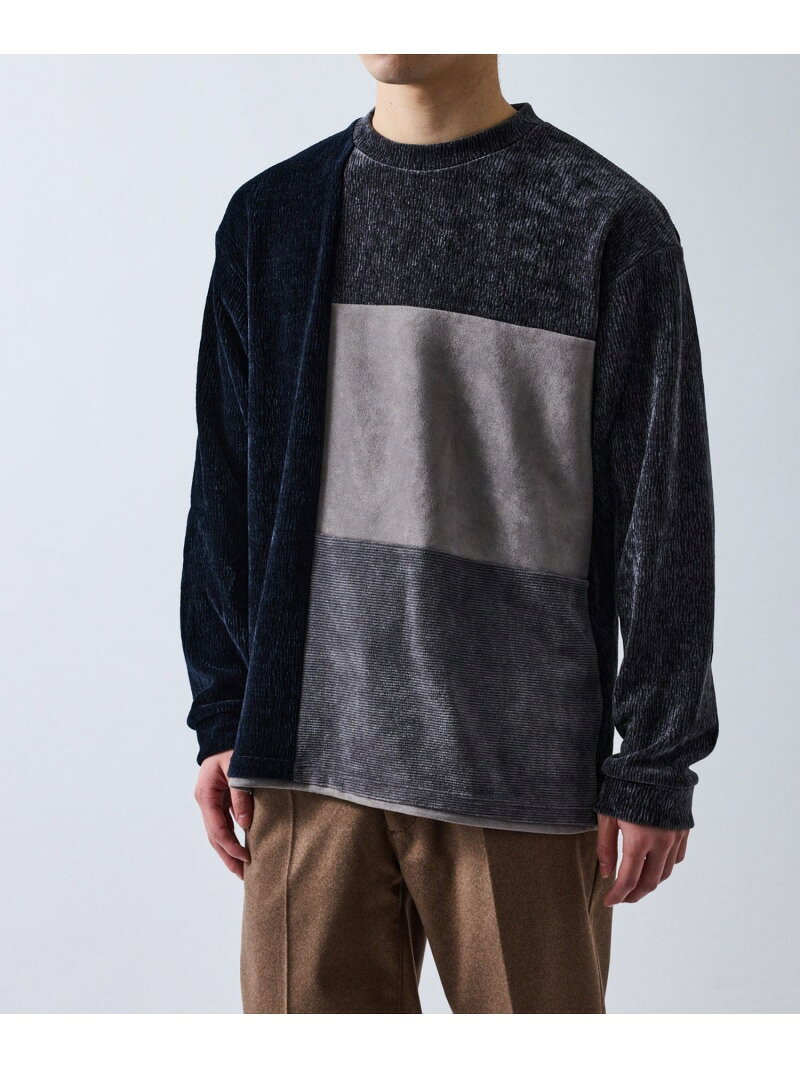 Rakuten - モールブロック切替プルオーバー j.n.r.d ジュン スタンダード ピックス トップス カットソー・Tシャツ グレー ベージュ【送料無料】[Rakuten Fashion]