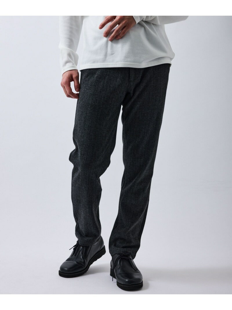 Rakuten - 【SALE／40%OFF】ツイードライクテクスチャースリムイージーパンツ/セットアップ対応 LE CERCLE par rope' HOMME ジュン スタンダード ピックス パンツ スラックス・ドレスパンツ ブラック グレー【RBA_E】[Rakuten Fashion]