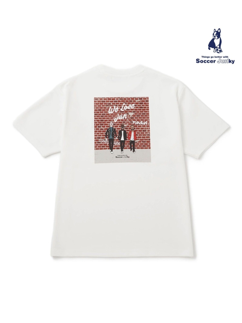 乐天商城 - 【SOCCER JUNKY meet j.n.r.d】WE LOVE JUN コラボTシャツ j.n.r.d ジュン スタンダード ピックス トップス カットソー・Tシャツ ホワイト【送料無料】[Rakuten Fashion]