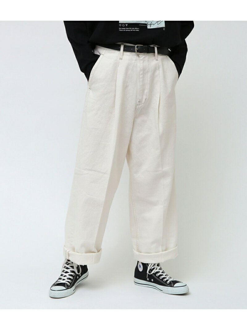 Junred メンズ パンツ ジーンズ ジュンレッド Taixjunred デニムワイド2ロールアップパンツ ブルー カーキ Fashion ホワイト セール ジーンズその他 Rakuten ネイビー