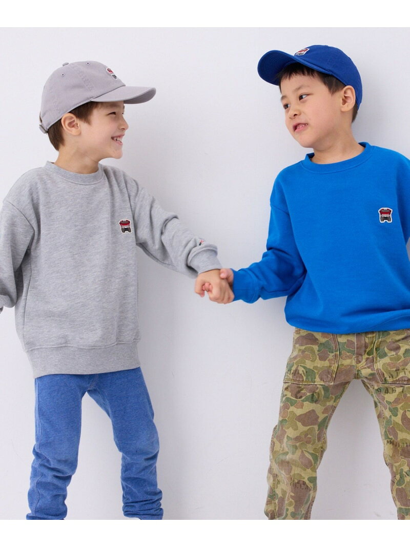 乐天商城 - 【KIDS】【Red Salamander】バックプリント裏毛スウェット j.n.r.d ジュン スタンダード ピックス トップス スウェット・トレーナー ブルー グレー【送料無料】[Rakuten Fashion]