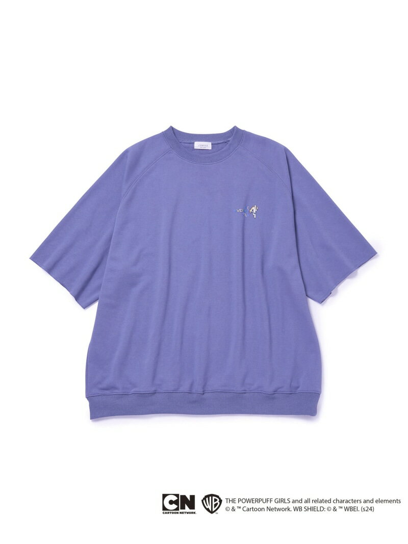 【SALE／70%OFF】The Powerpuff GirlsコラボスウェットTシャツ JUNRED ジュン スタンダード ピックス トップス カットソー・Tシャツ グレー ブルー ホワイト【RBA_E】[Rakuten Fashion]