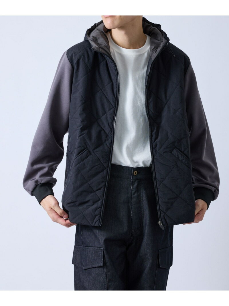 【SALE／50%OFF】切替フードブルゾン j.n.r.d ジュン スタンダード ピックス ジャケット・アウター ブルゾン・ジャンパー ブラック グレー【RBA_E】【送料無料】[Rakuten Fashion]