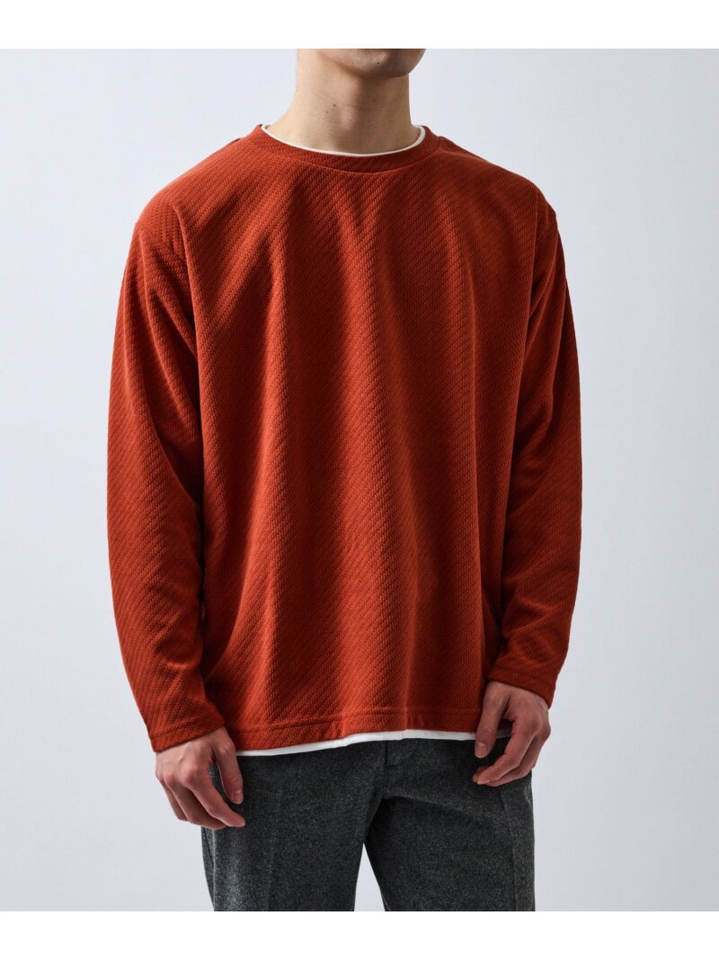 Rakuten - 【SALE／33%OFF】カルゼモールジャガードプルオーバー j.n.r.d ジュン スタンダード ピックス トップス スウェット・トレーナー オレンジ ベージュ グレー【RBA_E】[Rakuten Fashion]