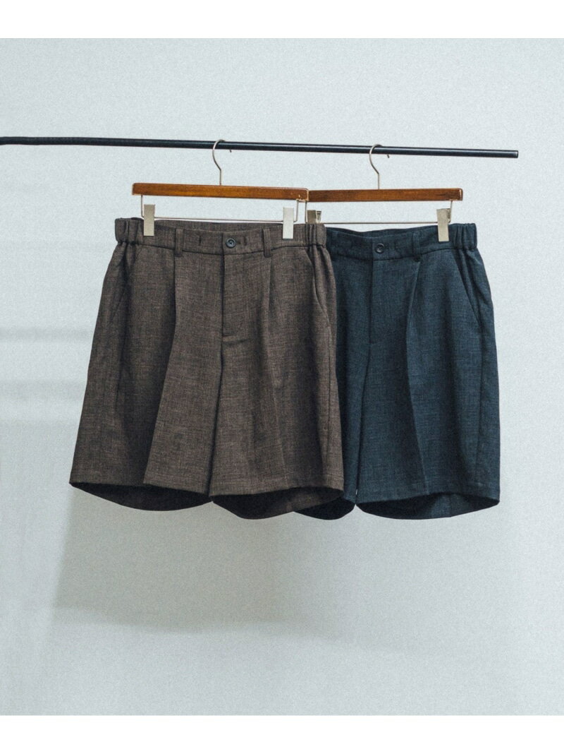 Rakuten - メランジサーフェイスワイドショーツ/セットアップ対応/イージーケア LE CERCLE par rope' HOMME ジュン スタンダード ピックス パンツ その他のパンツ グレー【送料無料】[Rakuten Fashion]