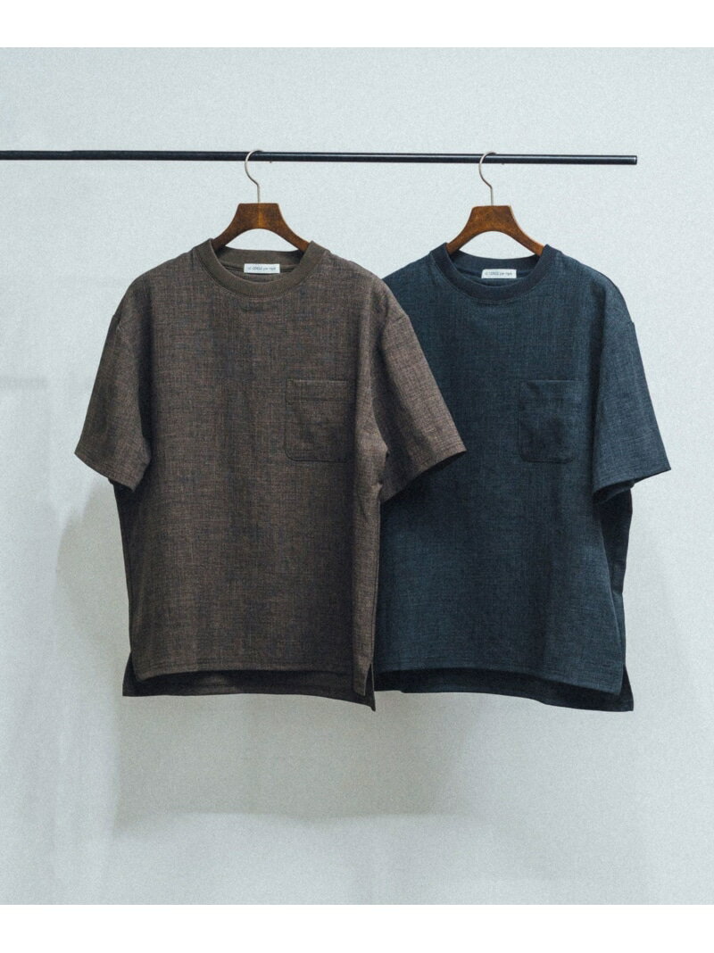 Rakuten - メランジサーフェイスプルオーバー/セットアップ対応/イージーケア LE CERCLE par rope' HOMME ジュン スタンダード ピックス トップス カットソー・Tシャツ グレー【送料無料】[Rakuten Fashion]