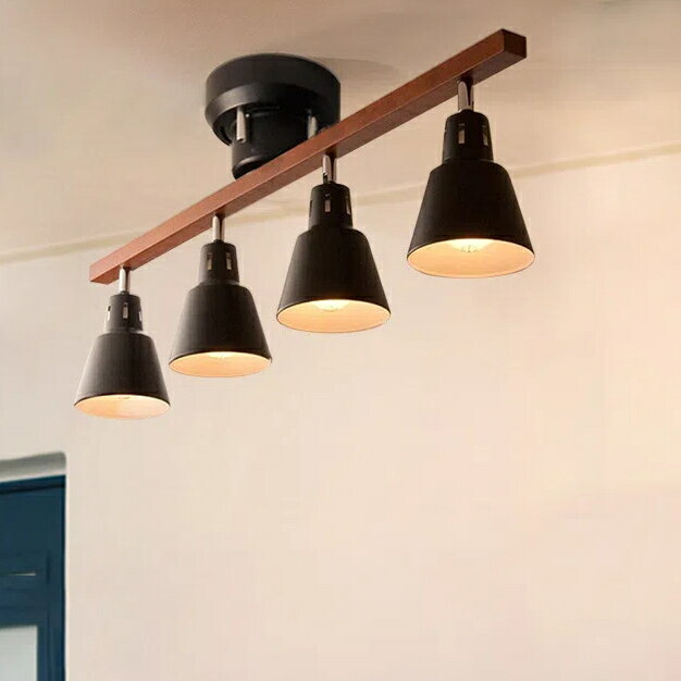 北欧風木製トラックペンダントライト...