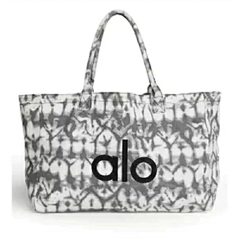alo Yoga アイコニックショッパートート Iconic Shopper Tote バッグ グレー ダイ...