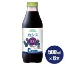 果汁100％ カシス100 ジュース500ml×6本入りセット カズレーザー 紹介 臭いケア 送料無料 順造選 無添加 カシスジュース 100％