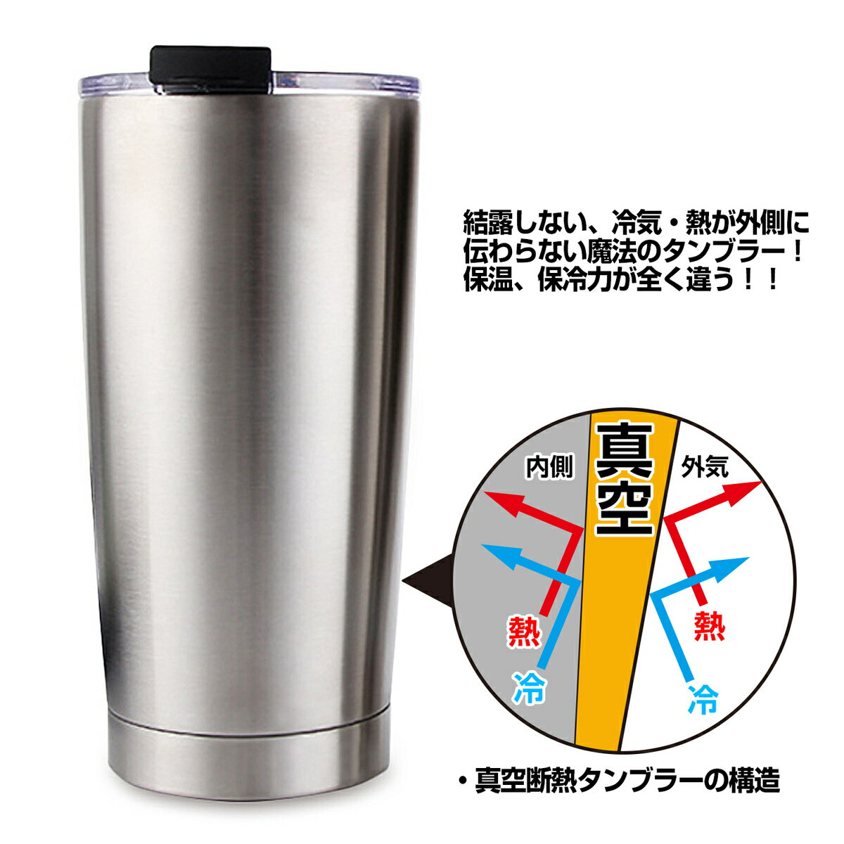 CM.Cooler 真空 断熱タンブラー 20oz 600ml ステンレス タンブラー 密閉開閉蓋付き 蓋 ふた 付き 保冷 保温 真空 おしゃれ 結露しない 魔法瓶 長時間 キープ 黒 赤 ピンク 持ち運び 持ち歩き 水筒 コーヒー オフィス 車 キャンプ 用品 アウトドア お酒